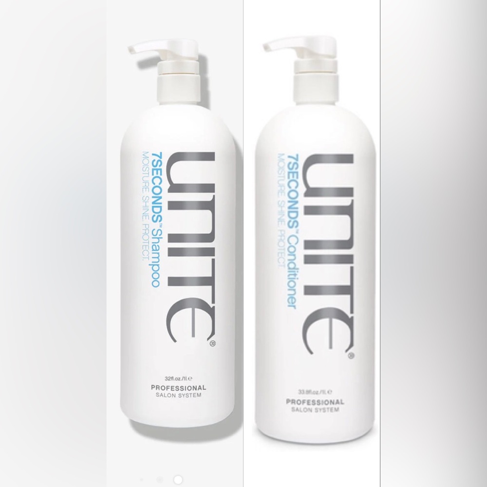 UNITE 7SECONDS Moisture Shampoo & Conditioner Set - White